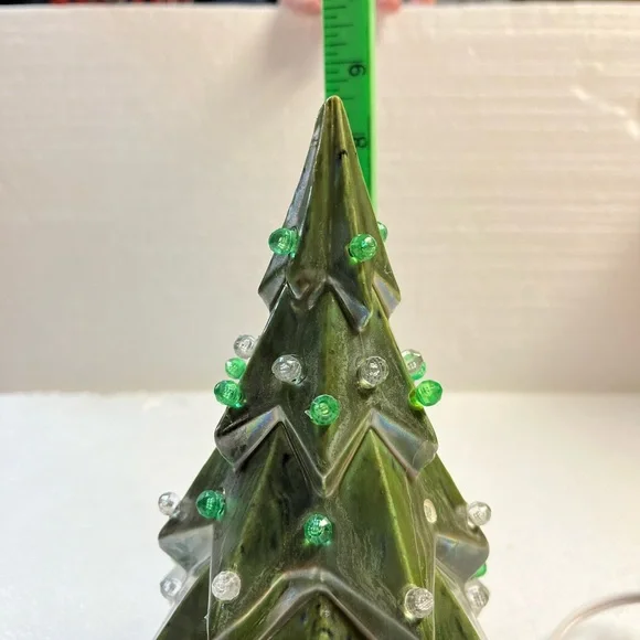 Green glazed Christmas tree - Picture 7 of 7